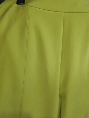 NWT INC YELLOWGREEN PANTS.SLIT HEM